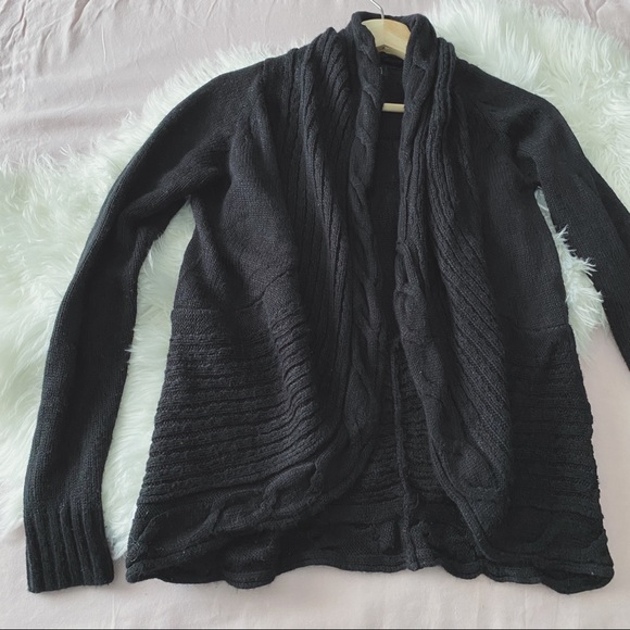 Shows Neck • Black Cardigan - Picture 2 of 8